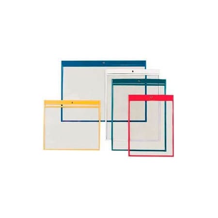 Aigner Index Job Ticket Holder, 9" x 12", Clear, Black Edge (25 pcs/pkg) JTH0912